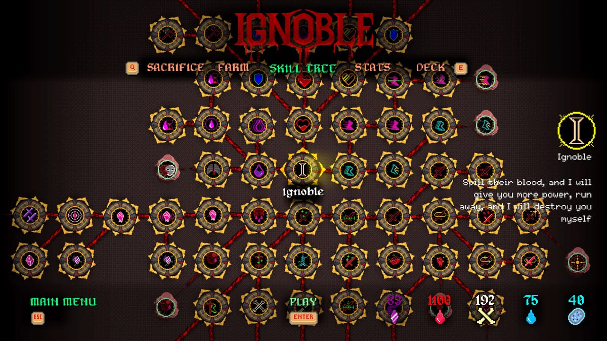 IGNOBLE Systems Hub: Blood & Tree